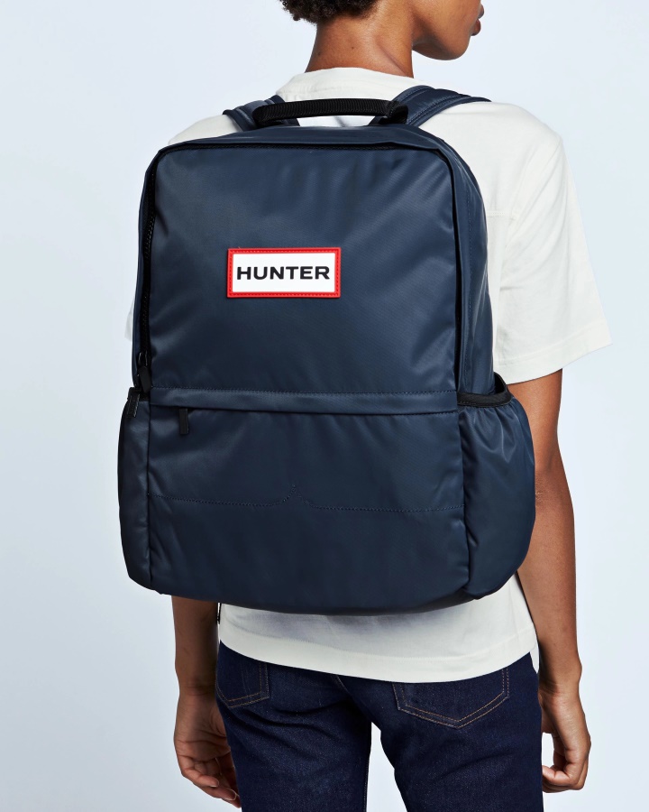 Hunter Nylon Duży Plecak Granatowy