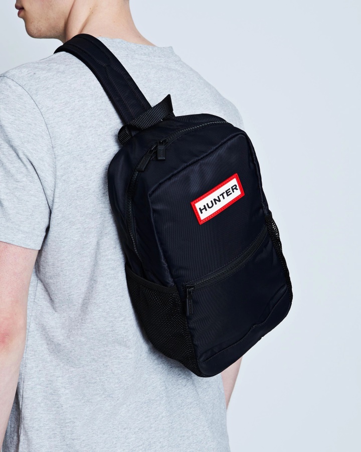 Hunter Nylonowa Torba Na Jedno Ramię Czarna