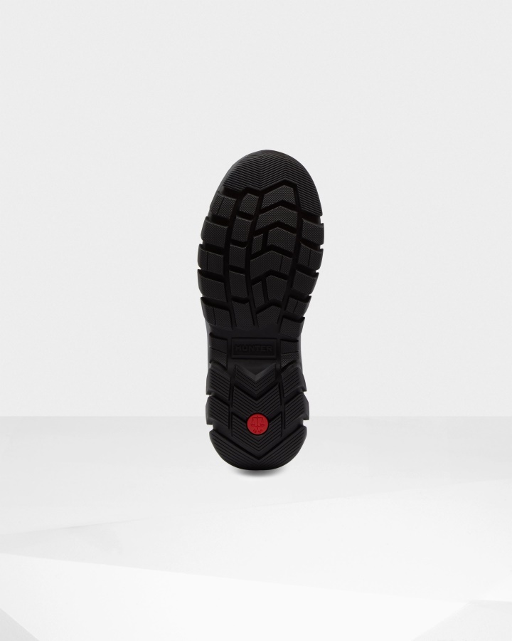 Ocieplane Damskie Wysokie śniegowce Hunter W Kolorze Czarnym