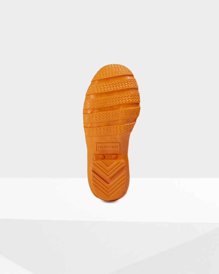 Hunter Duże Dzieci (5-11 Lat) Gigantyczne Brokatowe Kalosze Amber Creek Orange