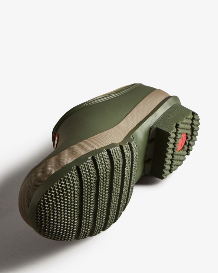 Chodaki Męskie Ogrodnik Hunter Ciemna Oliwkowo-gliniana