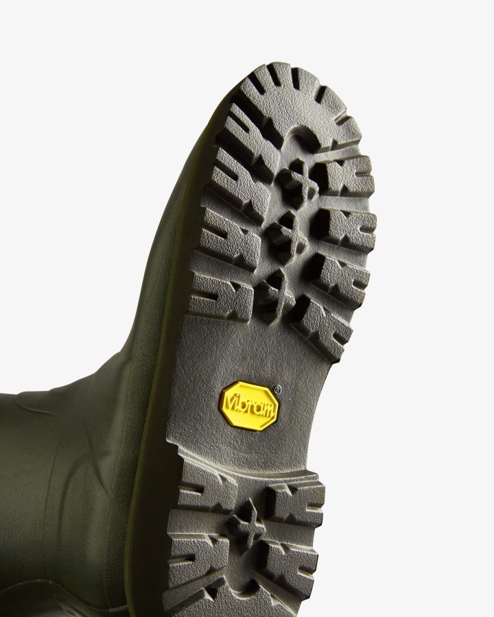 Hunter Męskie Balmoral Boczne Regulowane Kalosze Ciemnooliwkowe