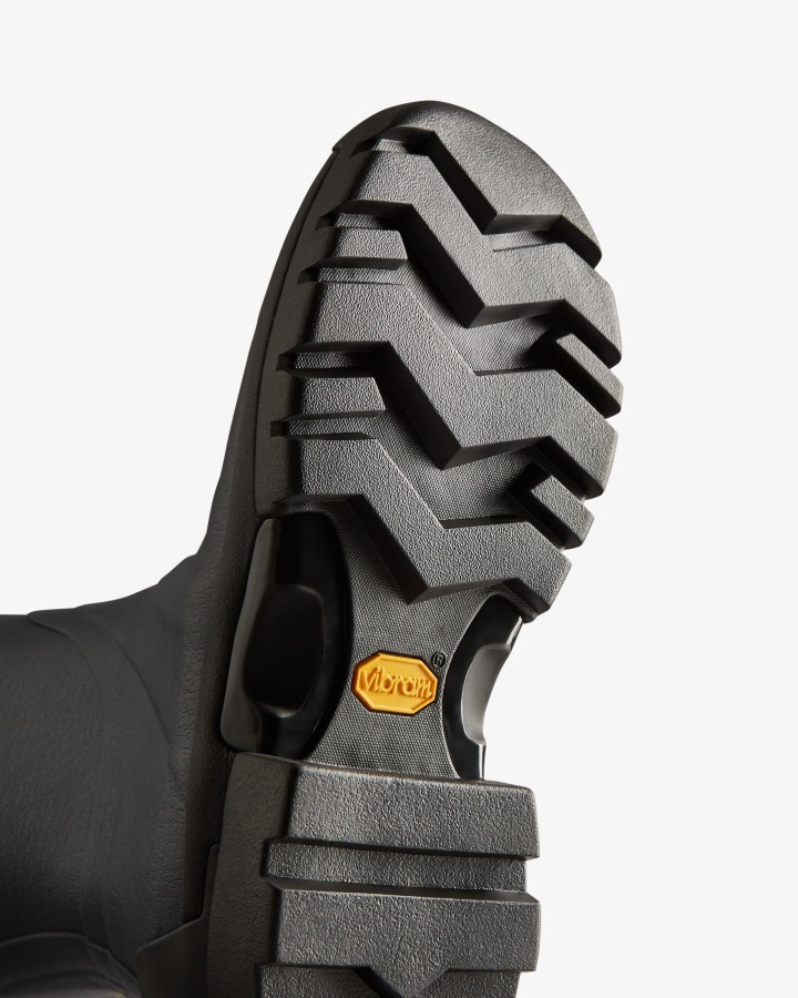 Hunter Damskie Balmorale Regulowane 3mm Neoprenowe Kalosze Granatowe - Peppercorn