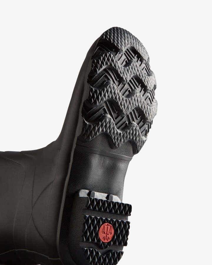 Damskie Buty Przeciwdeszczowe Hunter Hunters Z Szeroką Nogawką Granatowe