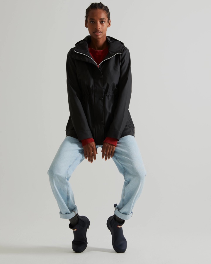 Lekka Wodoodporna Kurtka Damska Hunter Czarna