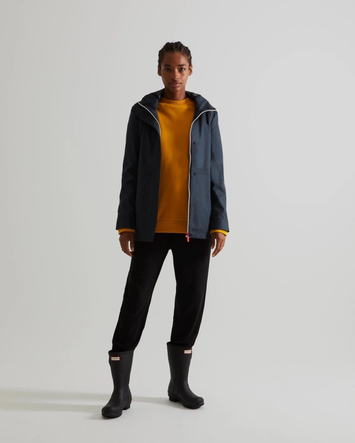 Lekka Wodoodporna Kurtka Damska Hunter Granatowa