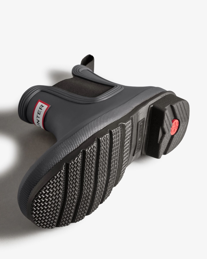 Oryginalne Dwukolorowe Buty Chelsea Hunter Damskie Czarne Ice-black