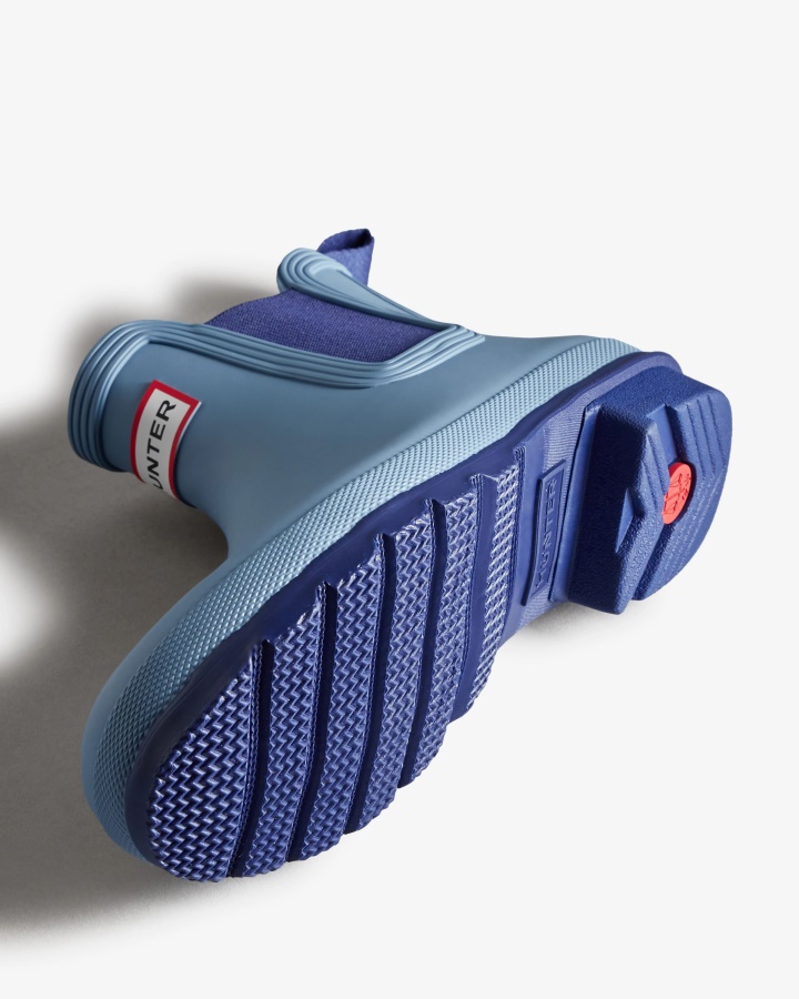 Oryginalne Damskie Buty Chelsea Hunter Bouvet Blue-balder Blue