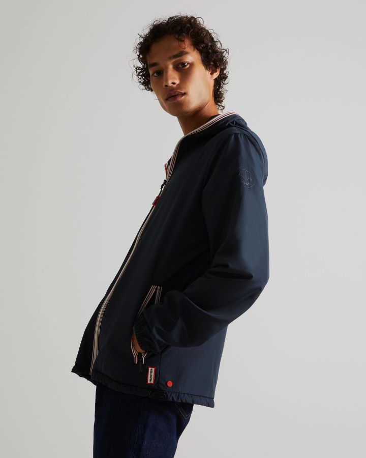 Lekka Męska Kurtka Do Pakowania Hunter Z Recyklingu W Kolorze Granatowym