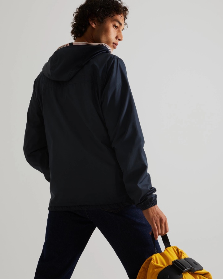 Lekka Męska Kurtka Do Pakowania Hunter Z Recyklingu W Kolorze Granatowym