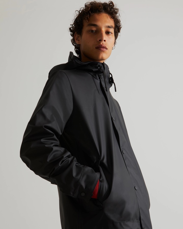 Lekka Wodoodporna Kurtka Męska Hunter Czarna