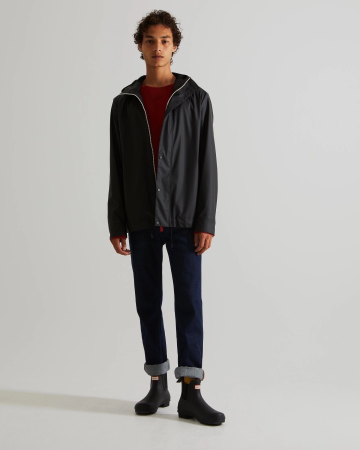 Lekka Wodoodporna Kurtka Męska Hunter Czarna