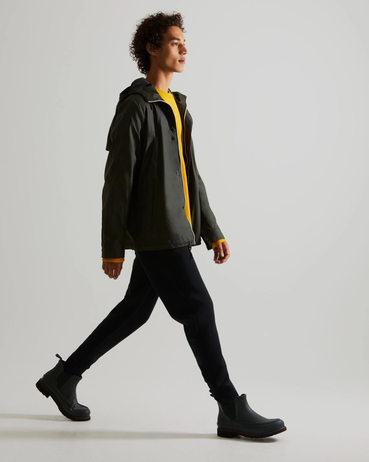 Lekka Wodoodporna Kurtka Męska Hunter Ciemna Oliwka