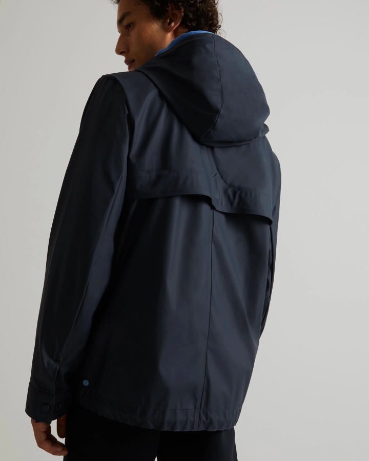 Lekka Wodoodporna Kurtka Męska Hunter Granatowa