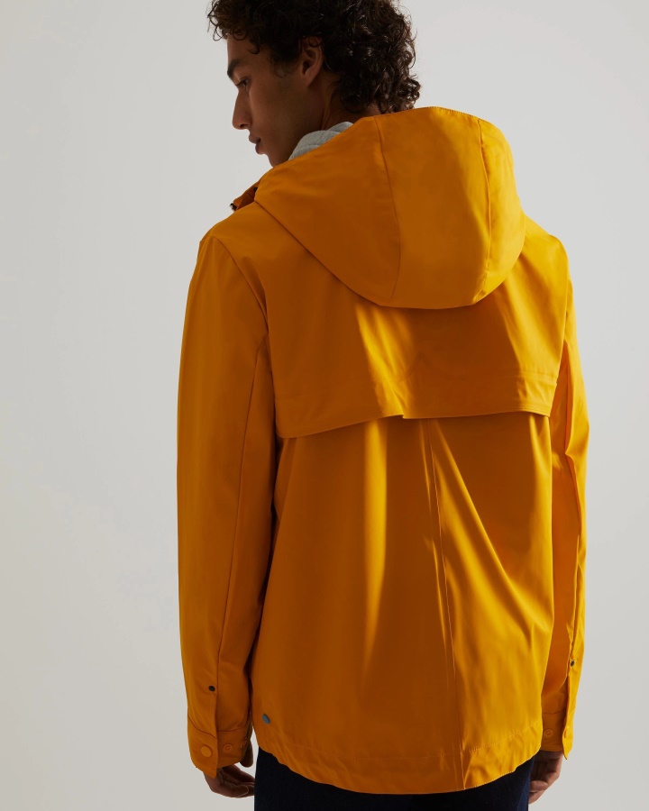 Lekka Wodoodporna Kurtka Męska Hunter żółta