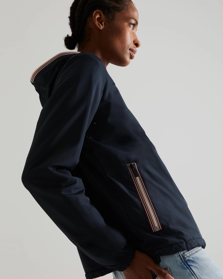 Lekka Kurtka Damska Hunter Z Recyklingu W Kolorze Granatowym