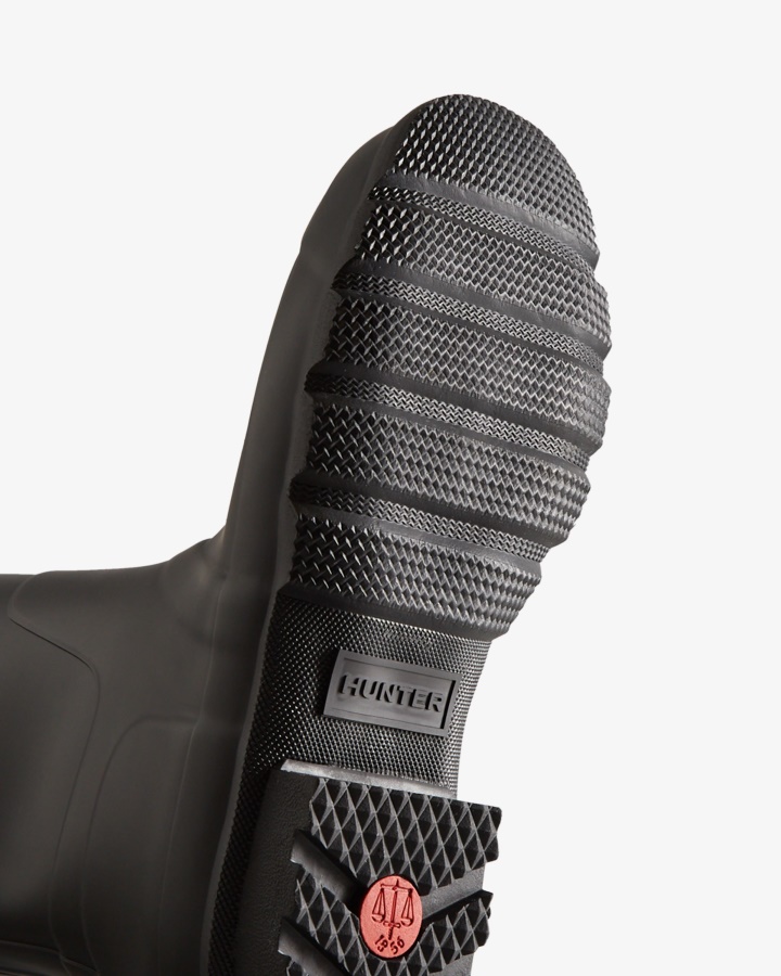 Hunter Męskie Oryginalne Krótkie Kalosze Czarne