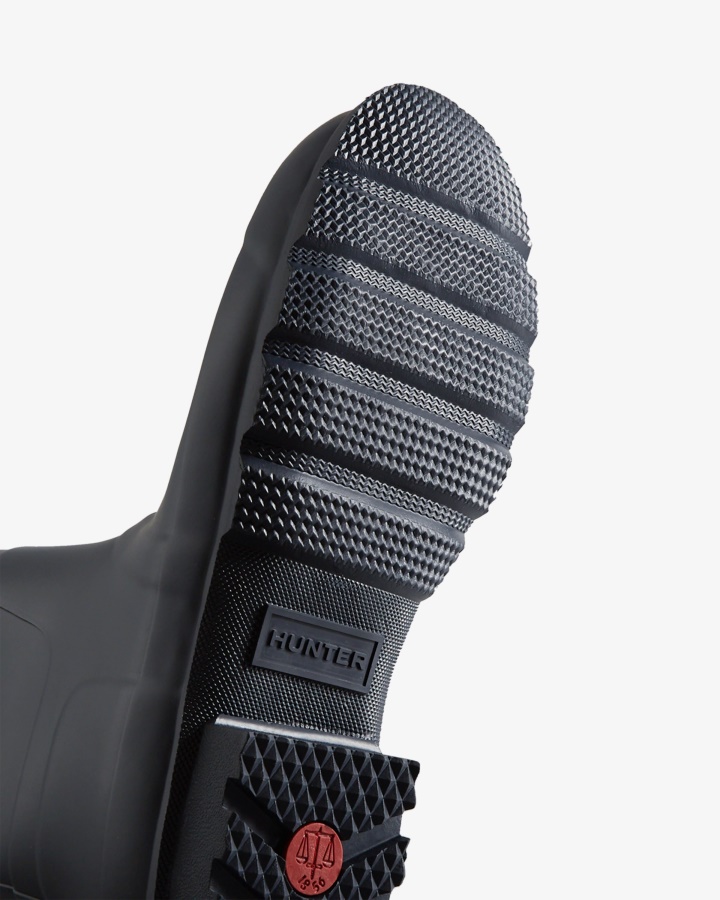 Męskie Oryginalne Krótkie Kalosze Hunter Granatowe