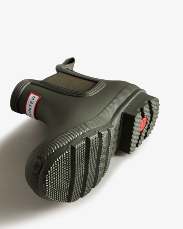 Oryginalne Męskie Buty Chelsea Hunter Ciemna Oliwka