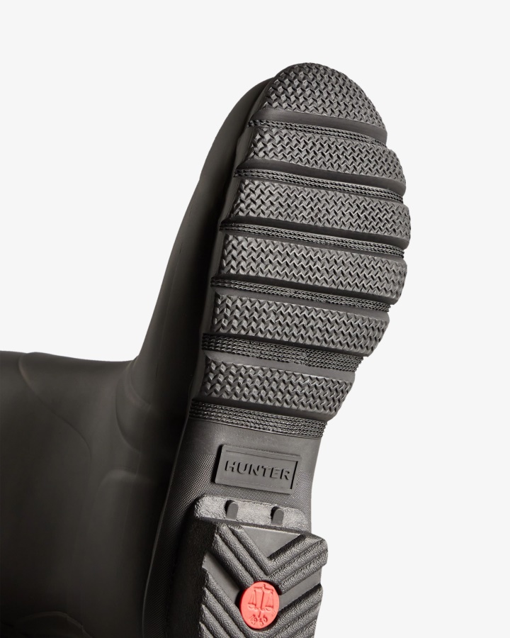 Hunter Damskie Regulowane Kalosze Z Krótkim Tyłem Czarne