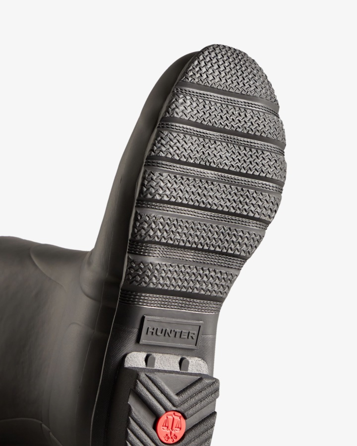 Krótkie Ocieplane Kalosze Damskie Hunter Czarne