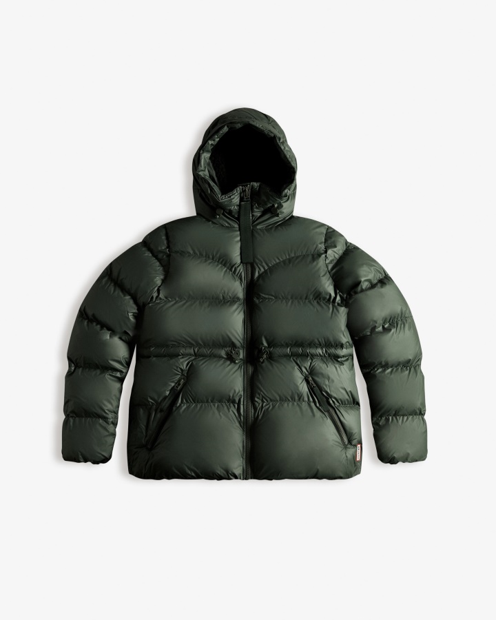 Ocieplana Damska Ocieplana Kurtka Puchowa Hunter W Linii Arktic Moss Green