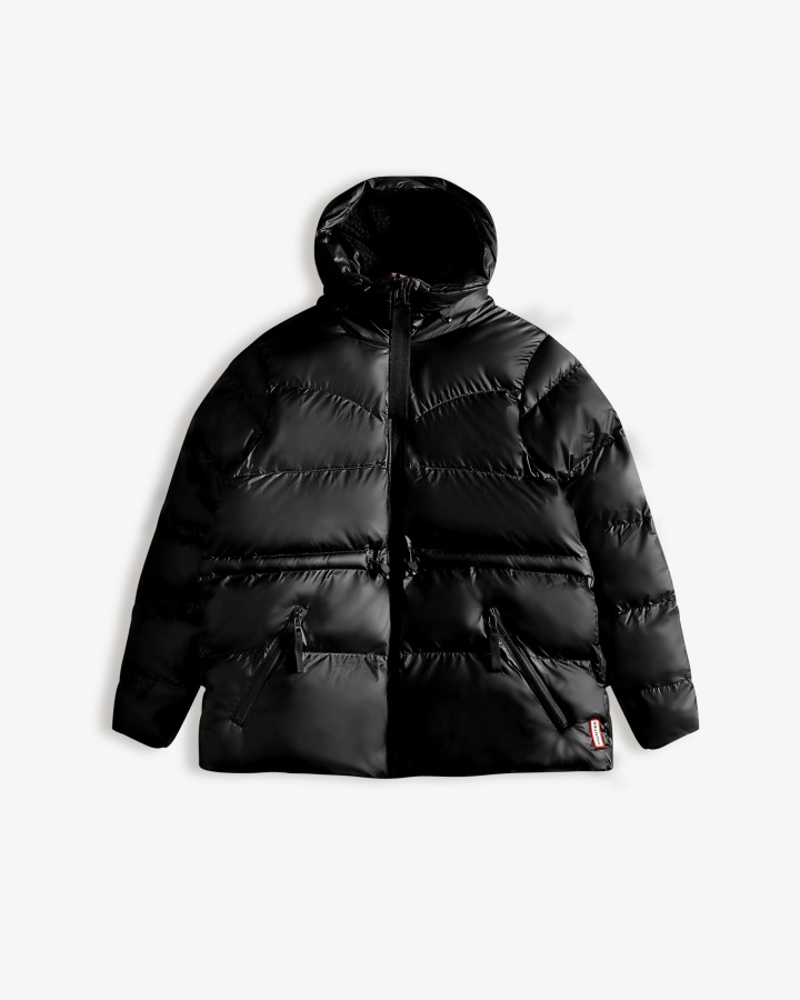 Ocieplana Damska Ocieplana Kurtka Puchowa Hunter W Linii A W Kolorze Czarnym