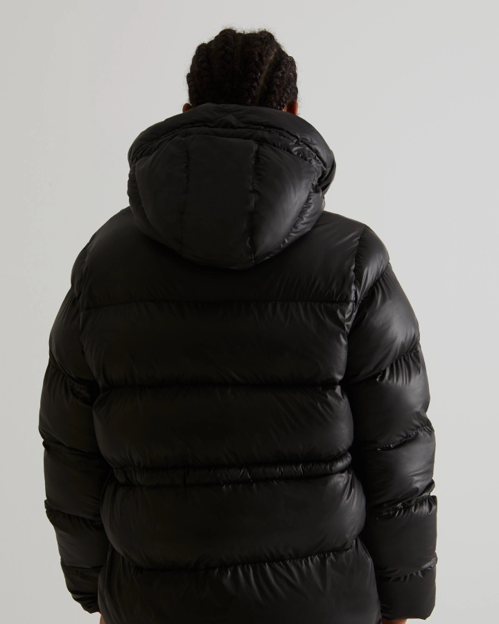 Ocieplana Damska Ocieplana Kurtka Puchowa Hunter W Linii A W Kolorze Czarnym