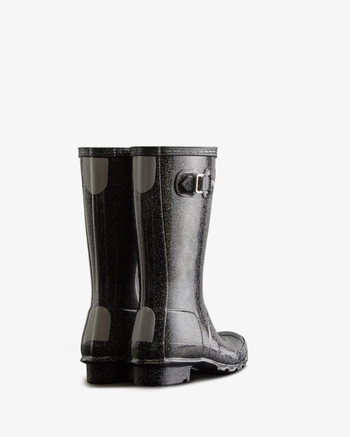 Hunter Duże Dzieci (5-11 Lat) Buty Przeciwdeszczowe Starcloud Czarne Multi