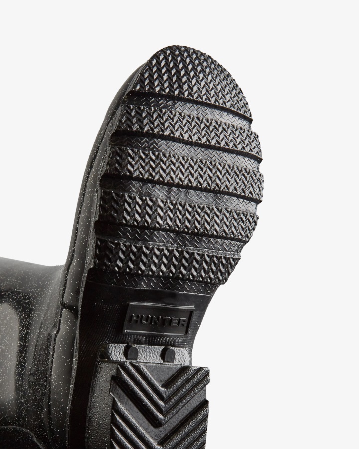 Hunter Duże Dzieci (5-11 Lat) Buty Przeciwdeszczowe Starcloud Czarne Multi