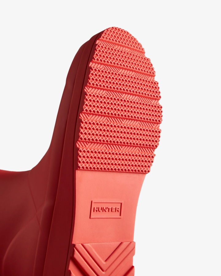 Hunter's Play Wysokie Kalosze Logo Czerwone