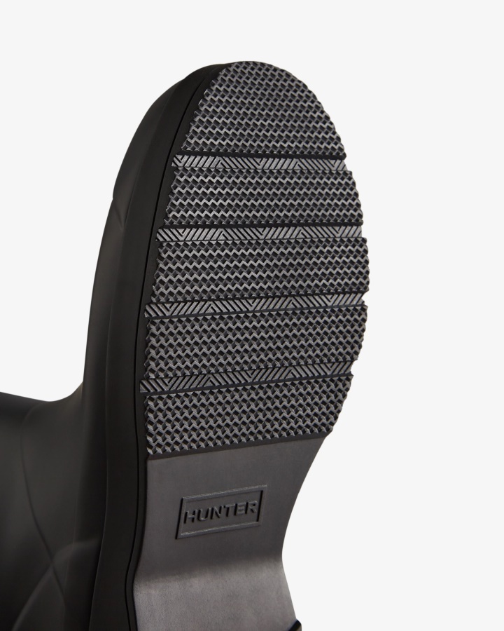 Hunter Męskie Buty Przeciwdeszczowe średniej Wysokości Czarne