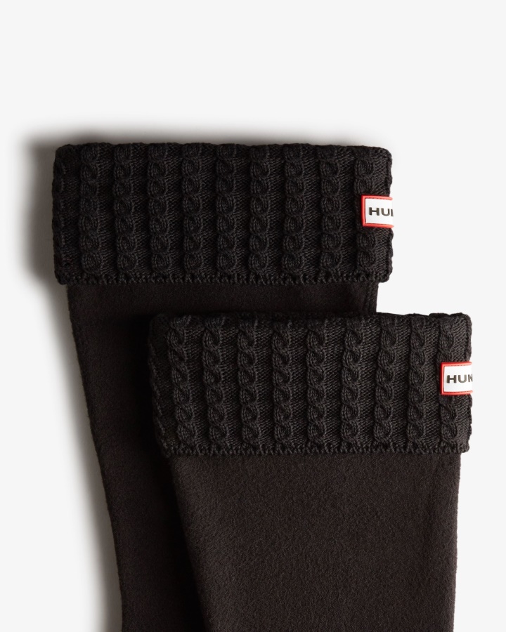 Hunter Z Recyklingu Mini Skarpety Z Dzianiny Z Mankietem Na Mankietach