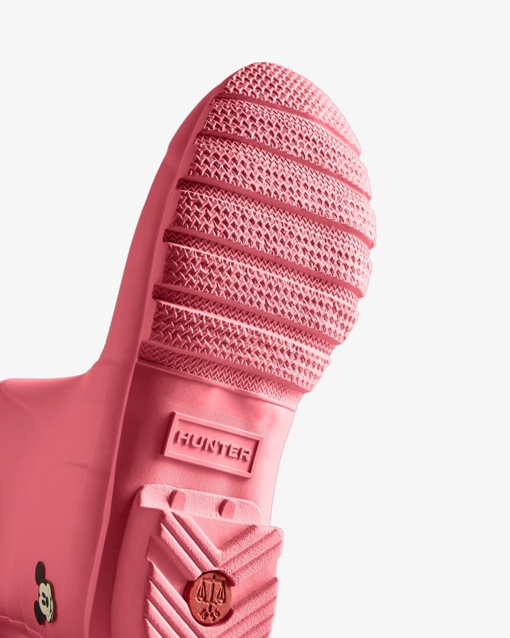 Hunter Disney Krótkie Kalosze Damskie Różowe Dreszcze