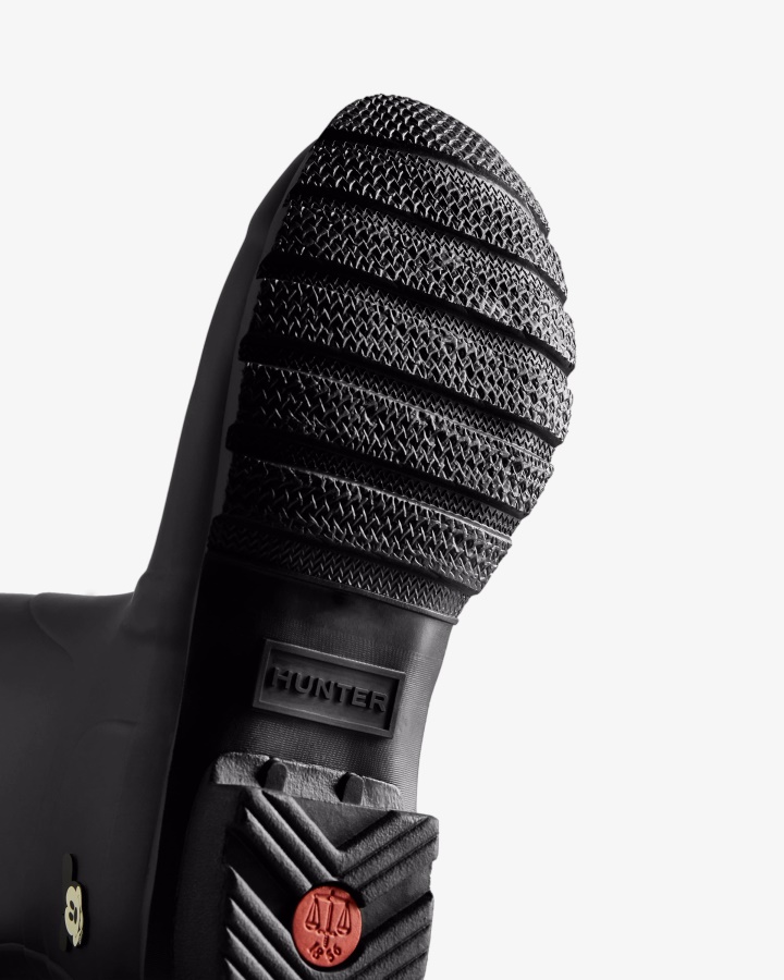 Hunter Damskie Disney Wysokie Kalosze Czarne