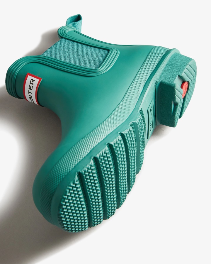 Oryginalne Damskie Buty Chelsea Hunter Turkusowa Odwilż