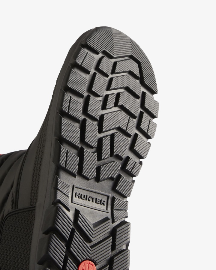 Ocieplane Damskie Krótkie śniegowce Hunter Czarne