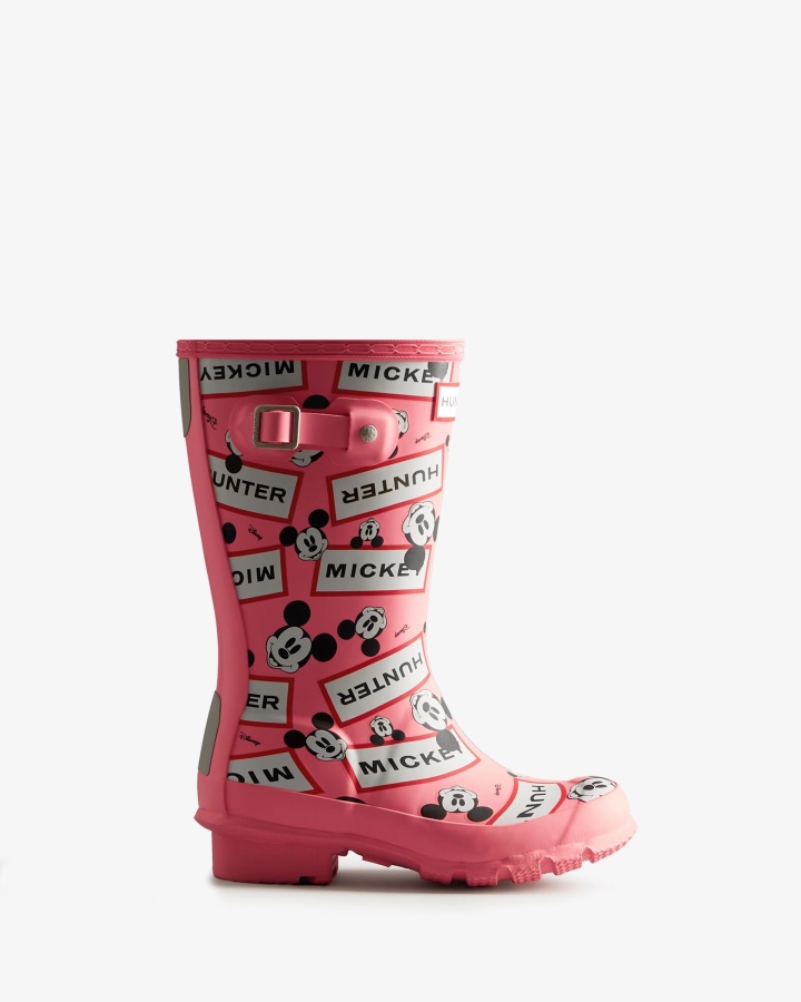 Hunter Duże Dzieci (5-11 Lat) Disney Kalosze Różowe Dreszcze