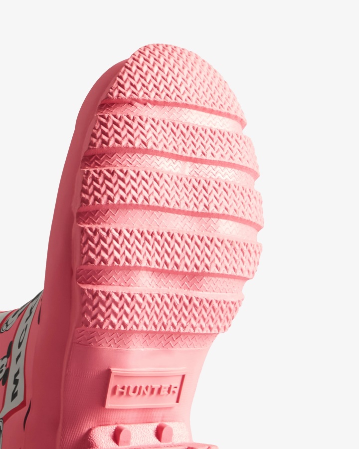 Hunter Duże Dzieci (5-11 Lat) Disney Kalosze Różowe Dreszcze