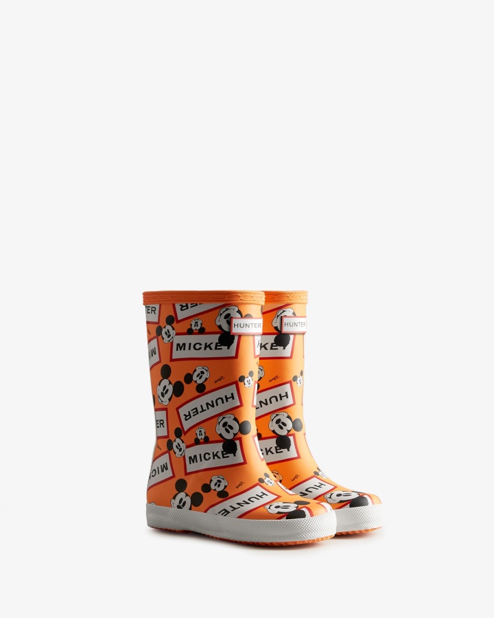Hunter Kids First (18 Miesięcy-8 Lat) Disney Kalosze Aurora Orange