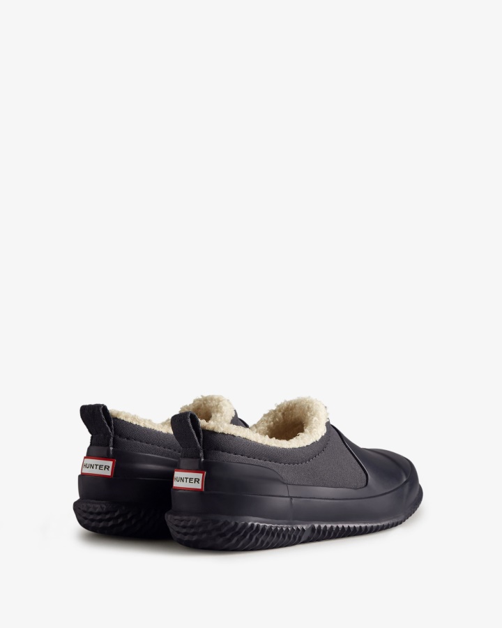 Hunter Duże Dzieci (5-10 Lat) Ocieplane Wegańskie Buty Z Owczej Skóry Hunter Navy