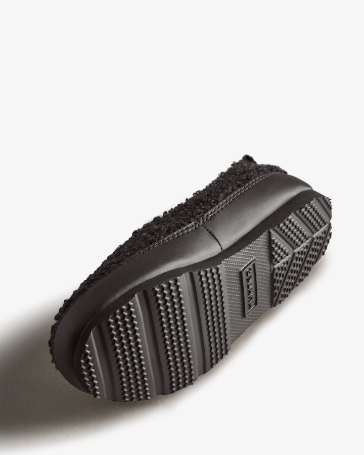 Hunter Małe Dzieci (18 Miesięcy-8 Lat) Ocieplane Wegańskie Buty Z Owczej Skóry Czarne