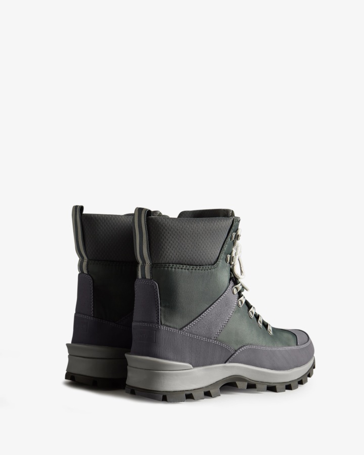 Męskie Ocieplane Buty Komandosowe Hunter Z Poliestru Z Recyklingu Arktic Moss Green-henson Navy