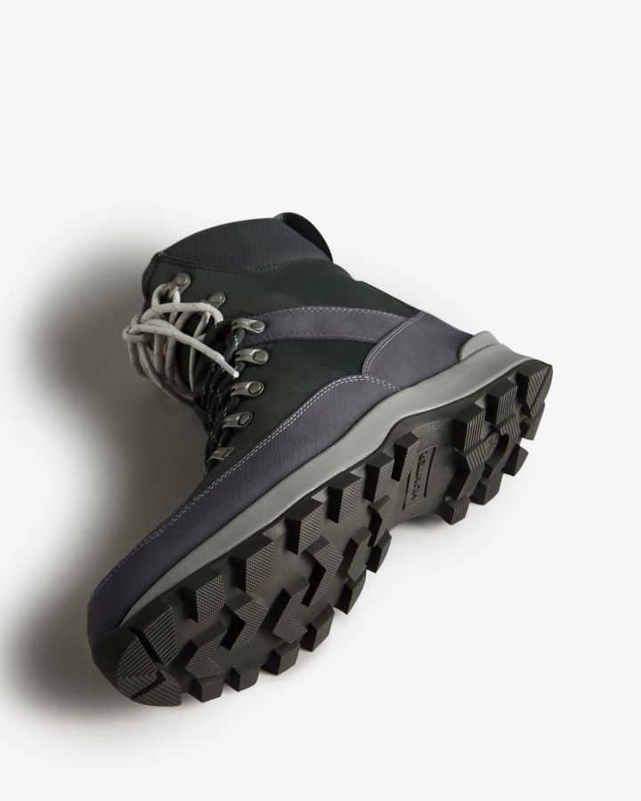 Męskie Ocieplane Buty Komandosowe Hunter Z Poliestru Z Recyklingu Arktic Moss Green-henson Navy