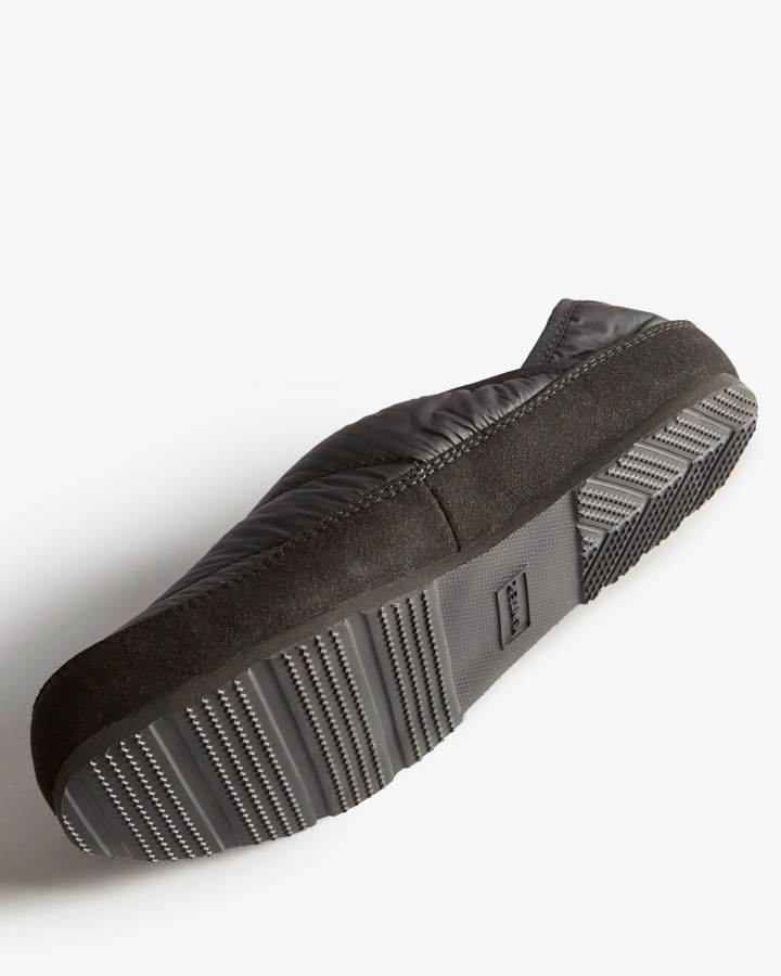 Hunter Damski Puchowy Pantofel Czarny