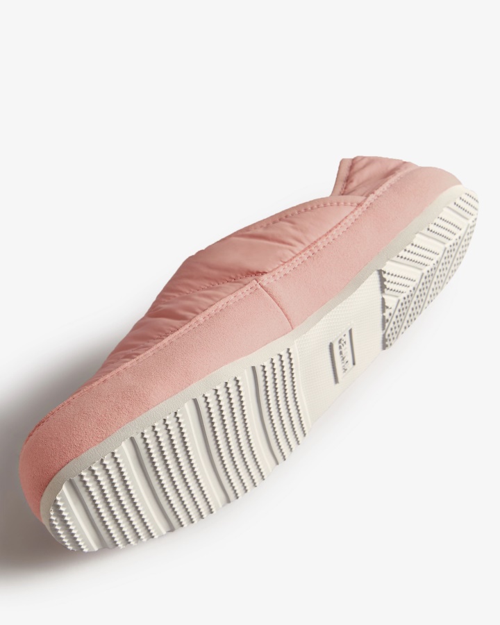 Hunter Damski Puffer Pantofel Drift Różowy