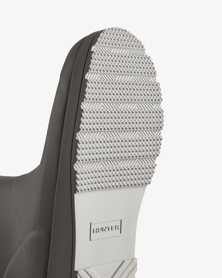 Hunter Damskie Wysokie Kalosze Przeciwdeszczowe Cynkowoszary