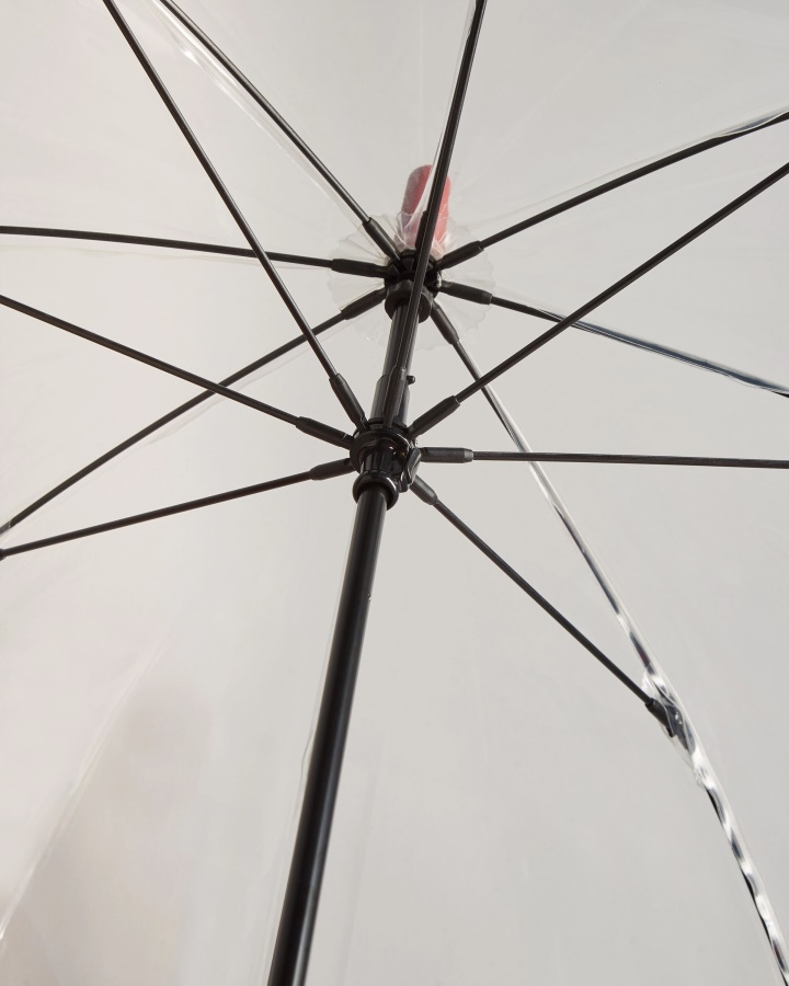 Myśliwy Wąsy Bąbelkowy Parasol Wojskowy Czerwony