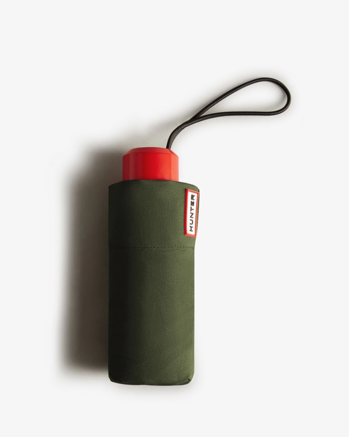 Hunter Mini Kompaktowy Parasol Ciemna Oliwka