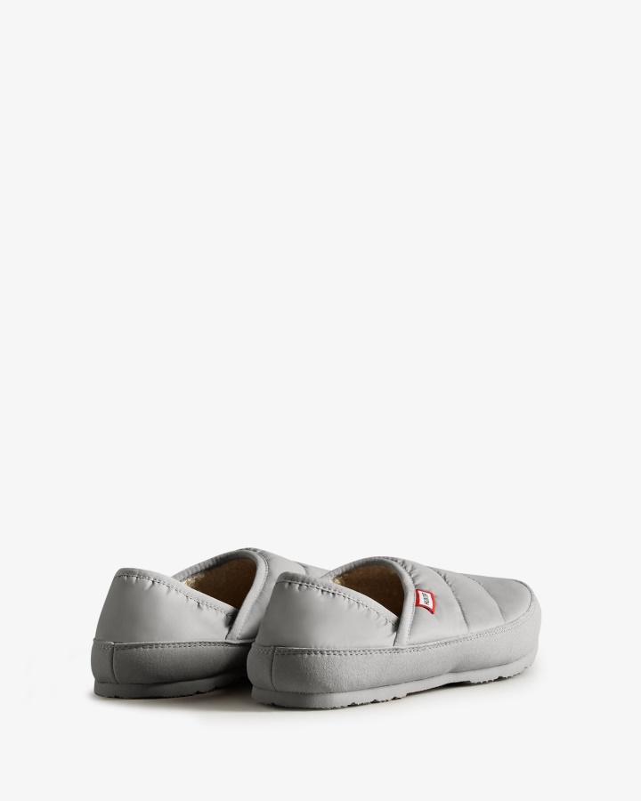 Hunter Damski Puffer Pantofel Tundra Szary